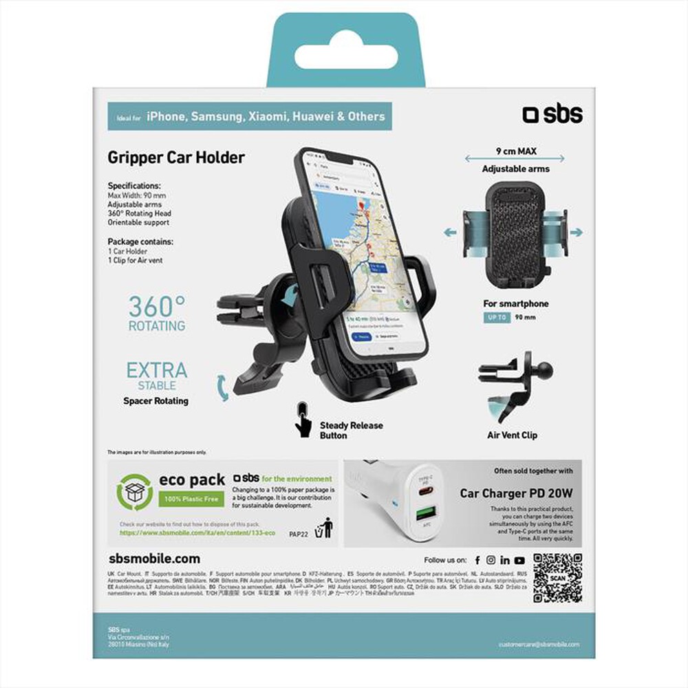 Immagine del prodotto SBS - TEHWSUPCLIPSTG-Nero