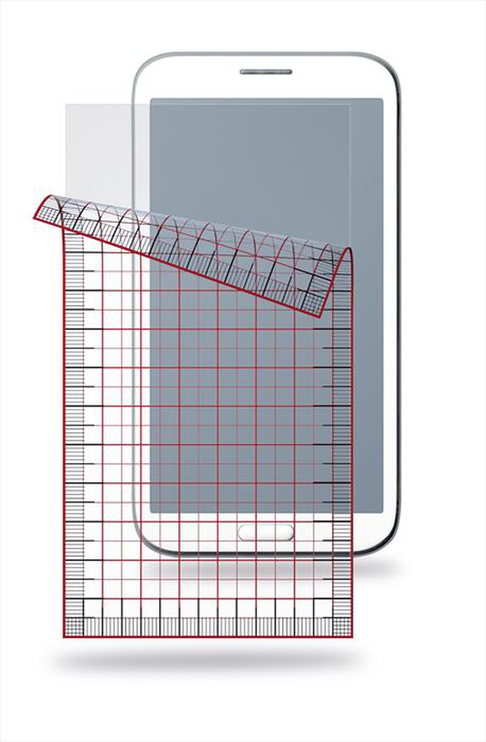 Immagine del prodotto CELLULARLINE - Proteggi Schermo SPUNIBIG3 Set da 3 salva display-Trasparente