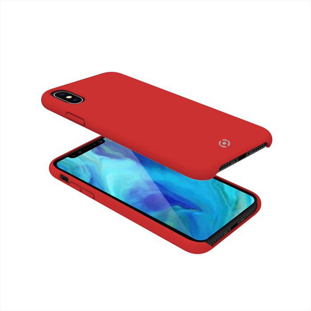 "CELLY - COVER PER IPHONE XS MAX-Rosso/Silicone"