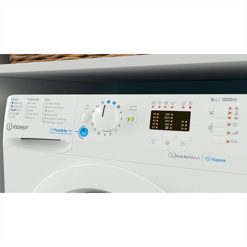 Immagine del prodotto INDESIT - Lavatrice BWA 81295X WV IT 8 Kg Classe B-Bianco