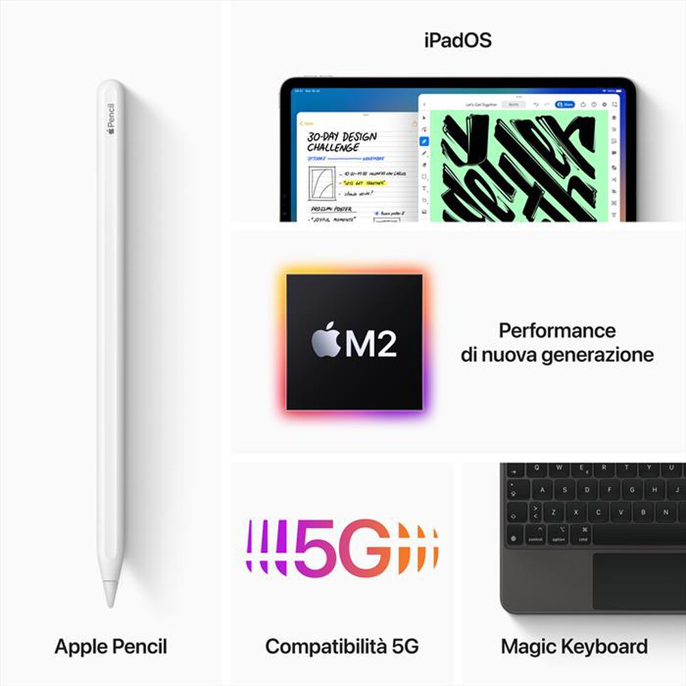 Immagine del prodotto APPLE - iPad Pro 11" WI-FI + CELLULAR 256GB-Grigio Spaziale