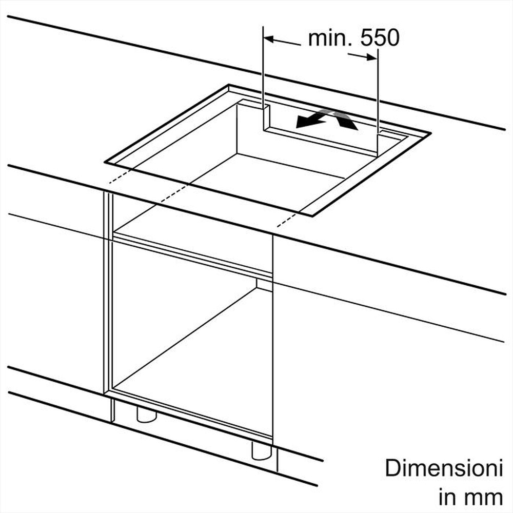 Immagine del prodotto BOSCH - Piano cottura induzione PVS851FC5Z-Nero