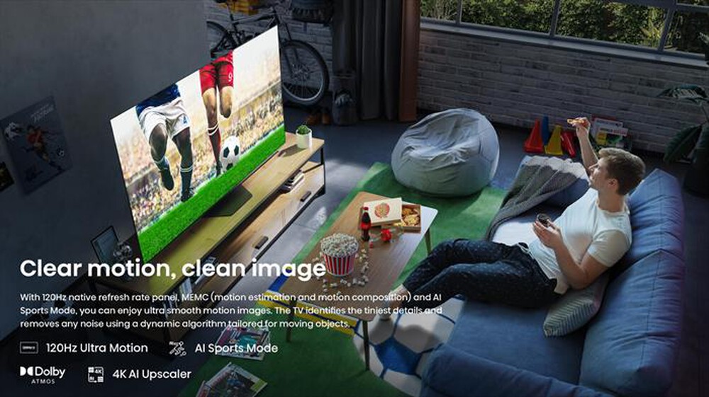 "HISENSE - Smart TV OLED 65\" 4K Ultra HD 65A86N 120Hz-NERO"