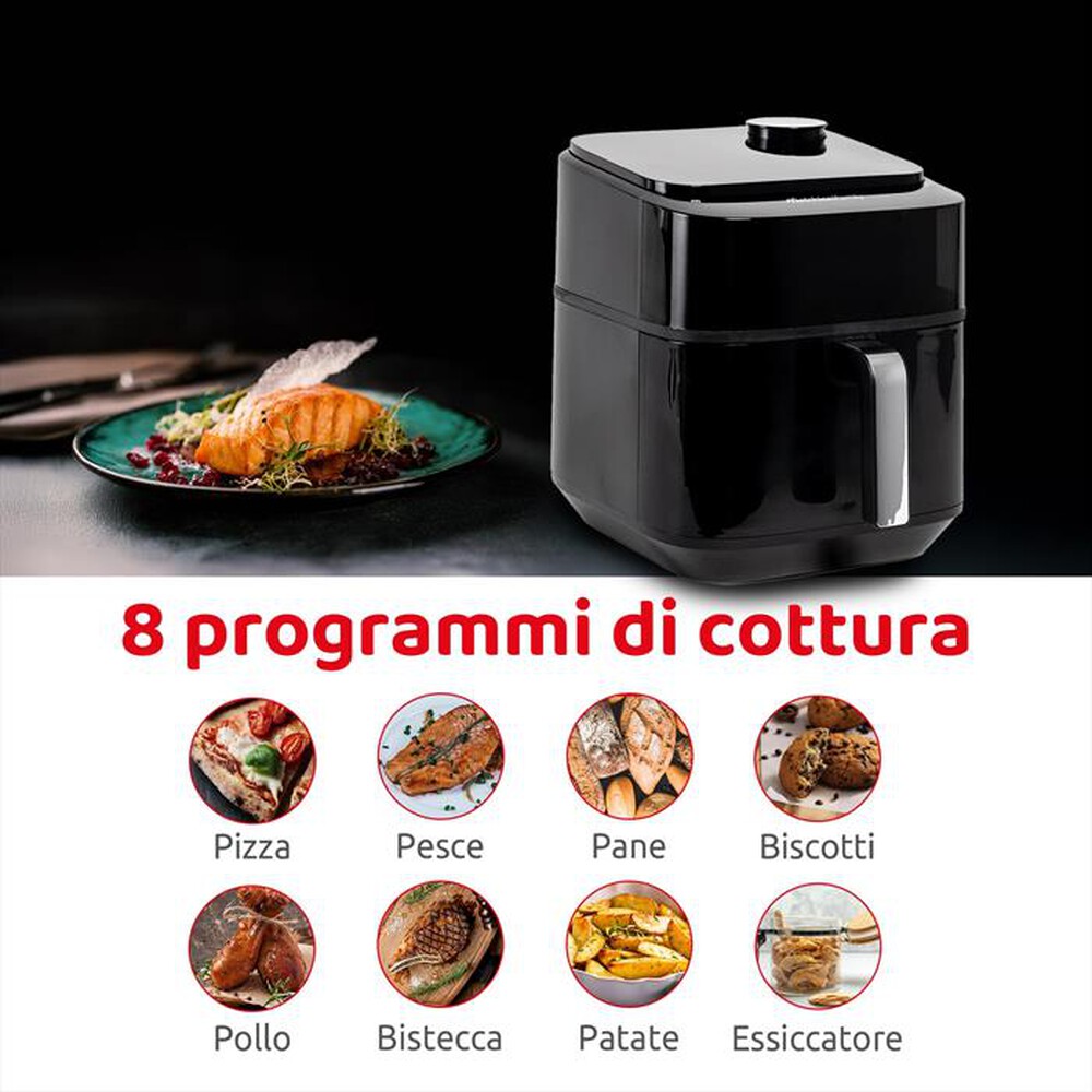 "MELCHIONI FAMILY - Friggitrice ad aria CHIARA-nero"
