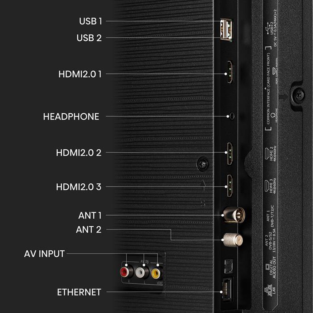 "HISENSE - Smart TV Q-LED UHD 4K 43\" 43E79KQ-Black"