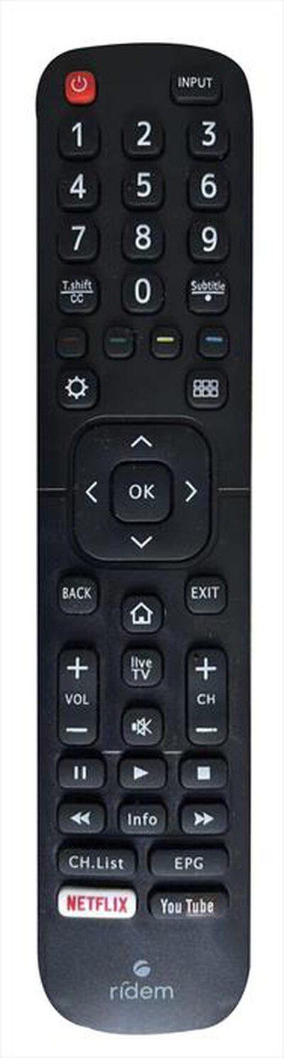 RIDEM - Telecomando CRC HS1-Nero