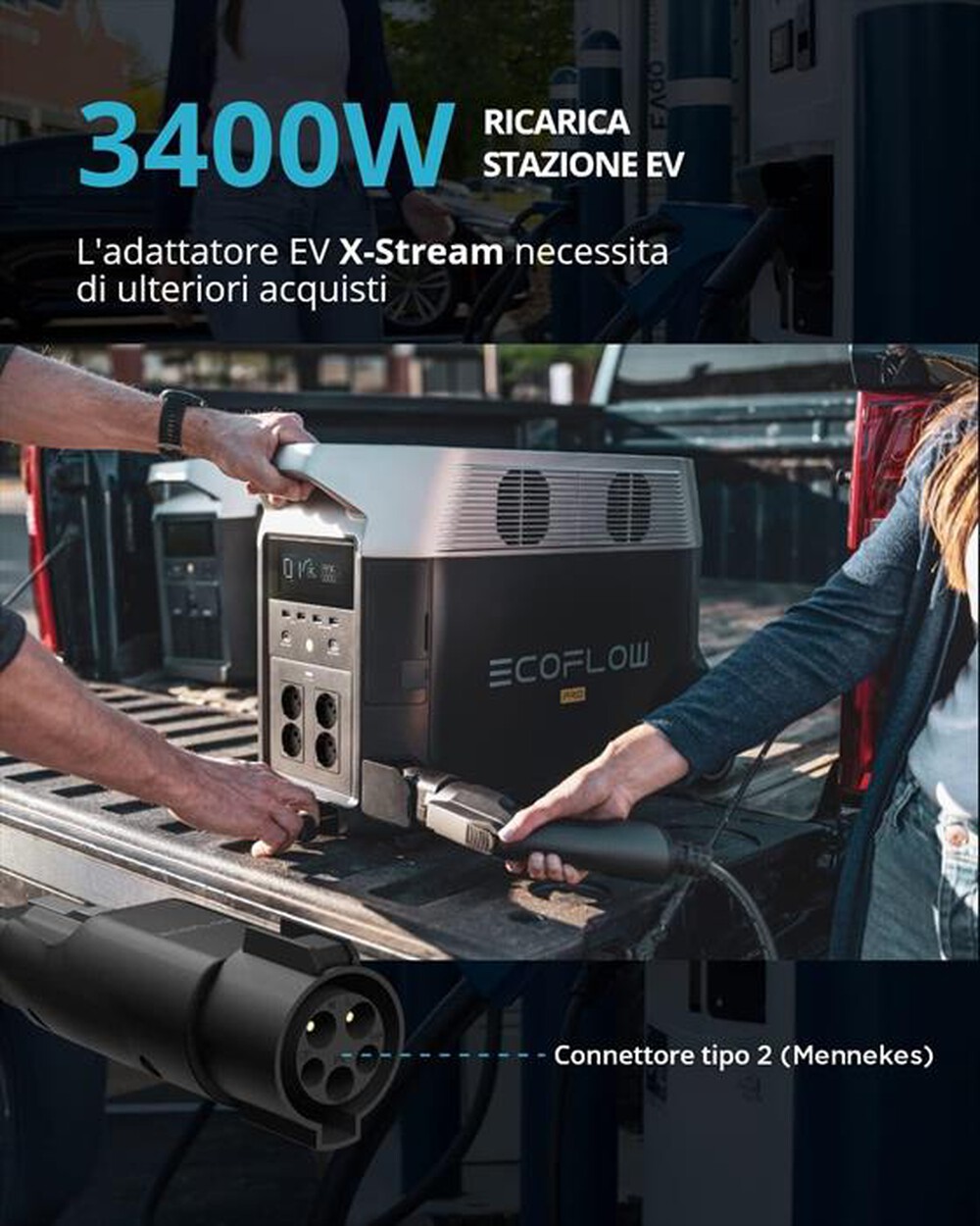 "ECOFLOW - Batteria portatile Delta Pro-nero"