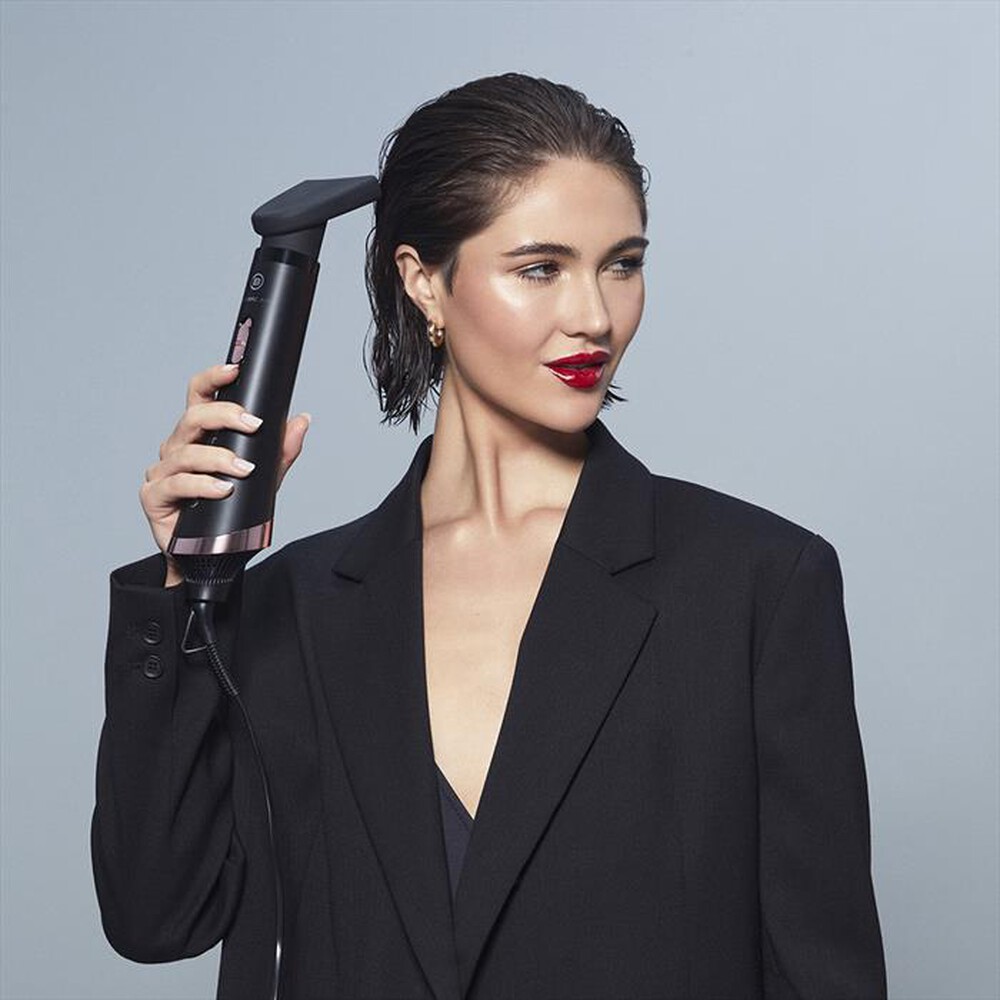 "BELLISSIMA IMETEC - MODELLATORE AD ARIA CERAMIC AIR 3 IN 1-Nero, Rosa"