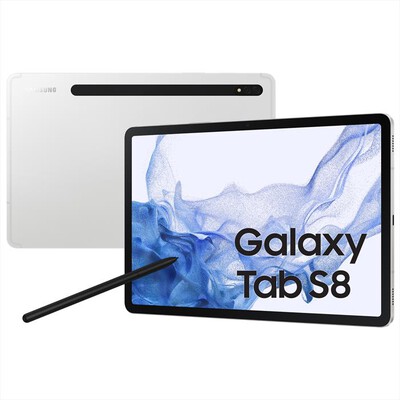 SAMSUNG - Galaxy Tab S8 WiFi (8GB/128GB)-Silver