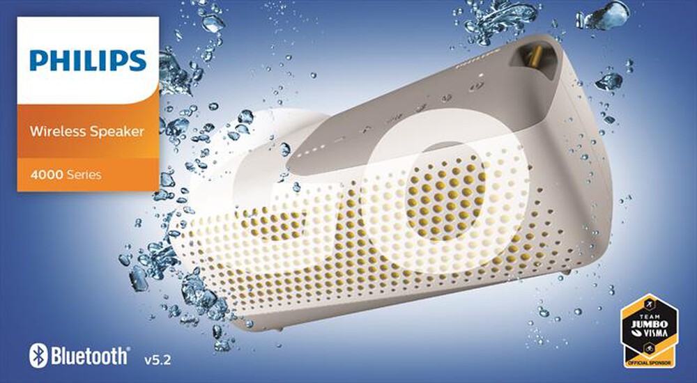 "PHILIPS - SPEAKER WIRELESS SPORT TAS4807W/00-White"