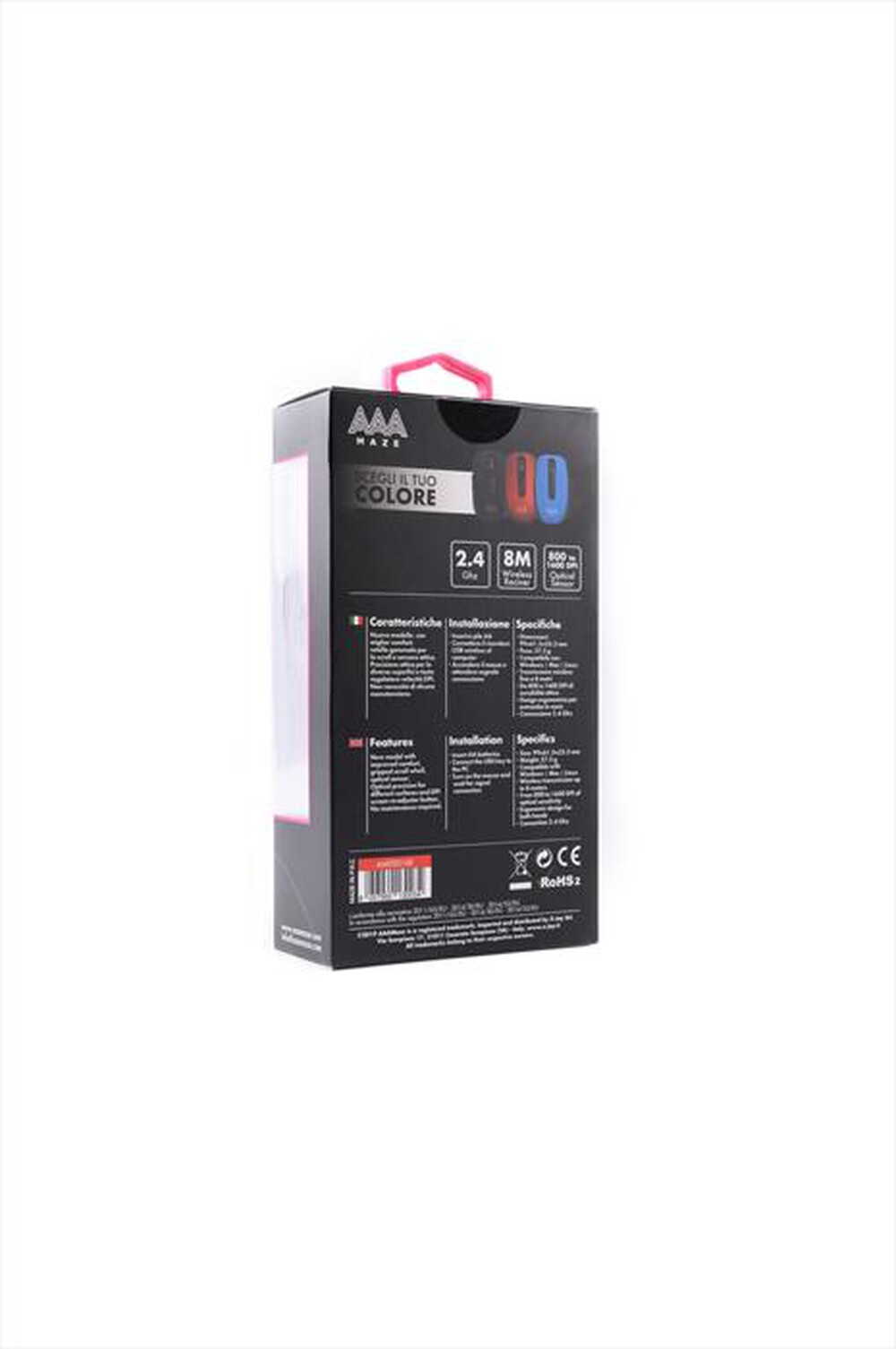 "AAAMAZE - MOUSE COMPACT WRLS NEW-Nero"