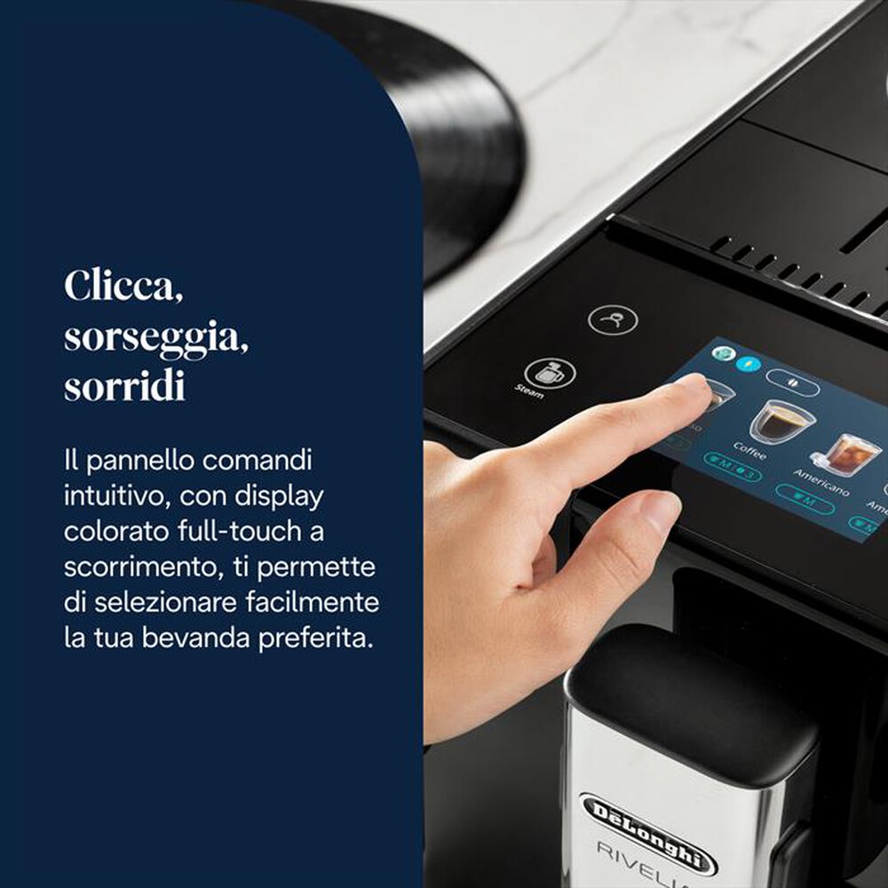 Immagine del prodotto DE LONGHI - Macchina da caff&eacute; Rivelia EXAM440.35.B-Nero (onyx black)