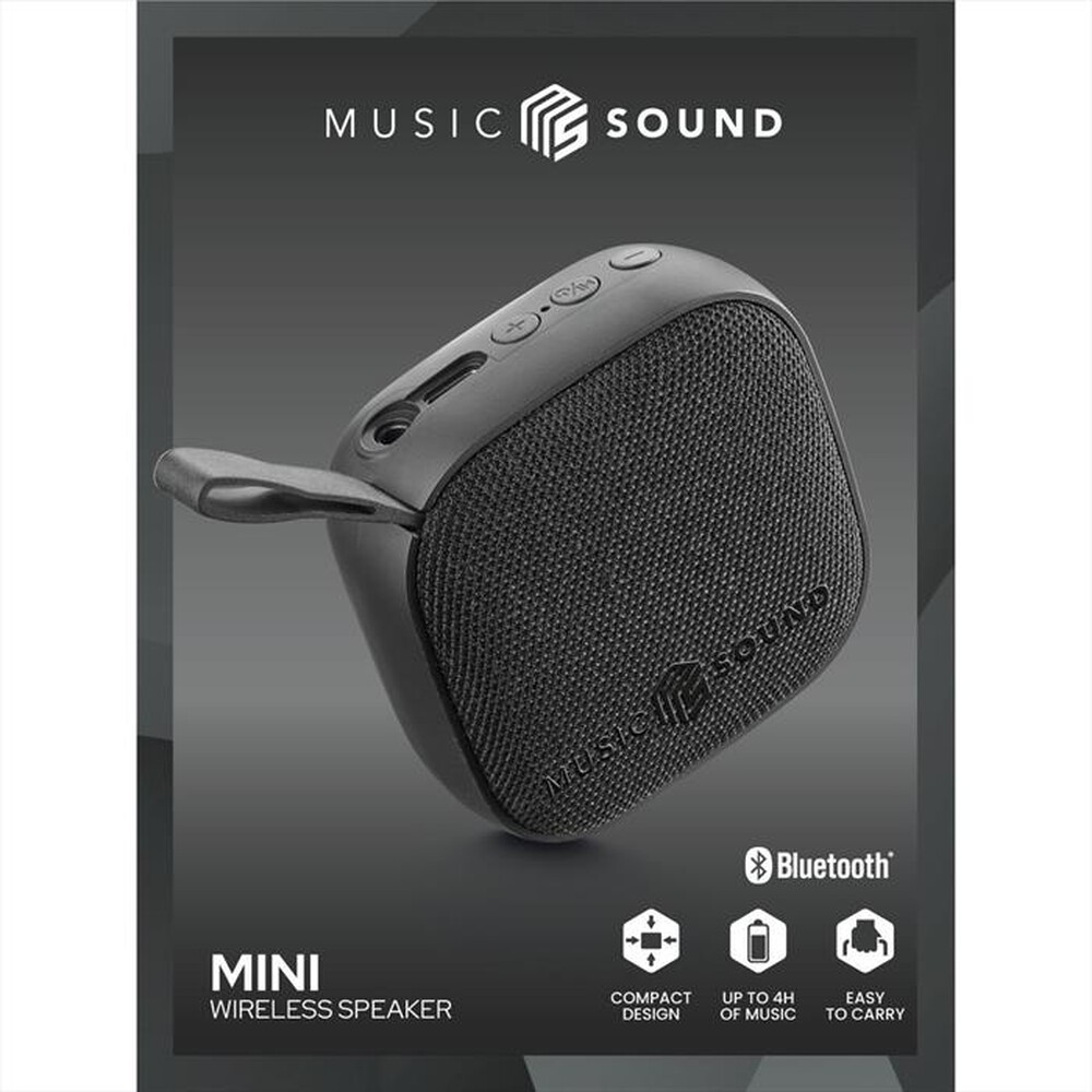 Immagine del prodotto MUSIC SOUND - WIRELESS SPEAKER MINI-Nero
