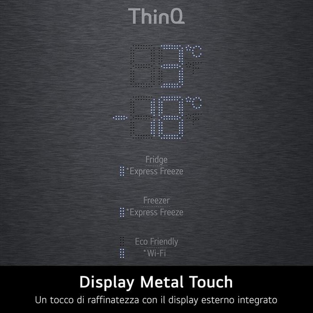 Immagine del prodotto LG - Frigorifero combinato GBB569MCAMN.AMCQEUT Classe E-Nero