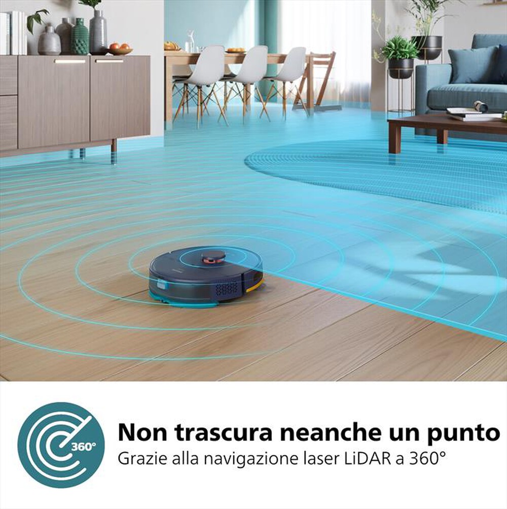 "PHILIPS - Aspirapolvere robot SERIE 2000 +STAZIONE XU2100/10-Nero"