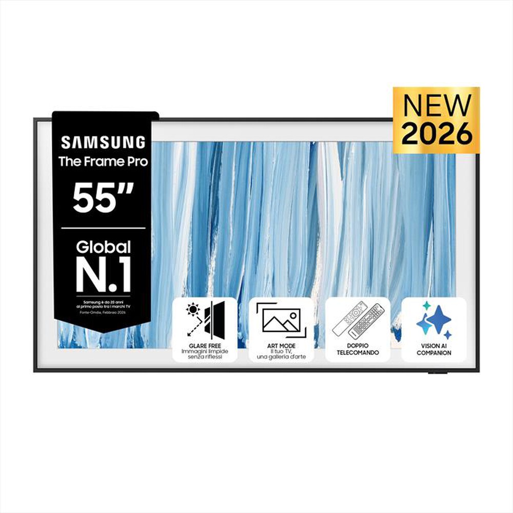 Immagine del prodotto SAMSUNG - Smart TV The Frame Pro QLED 4K AI QE55LS03HWUXZT-Black