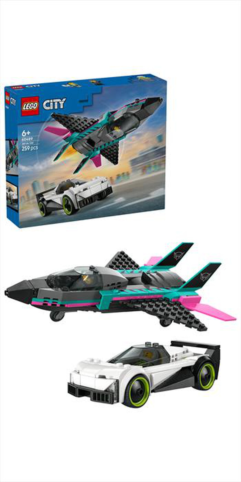 Immagine del prodotto LEGO - CITY Jet contro Auto sportiva - 60489
