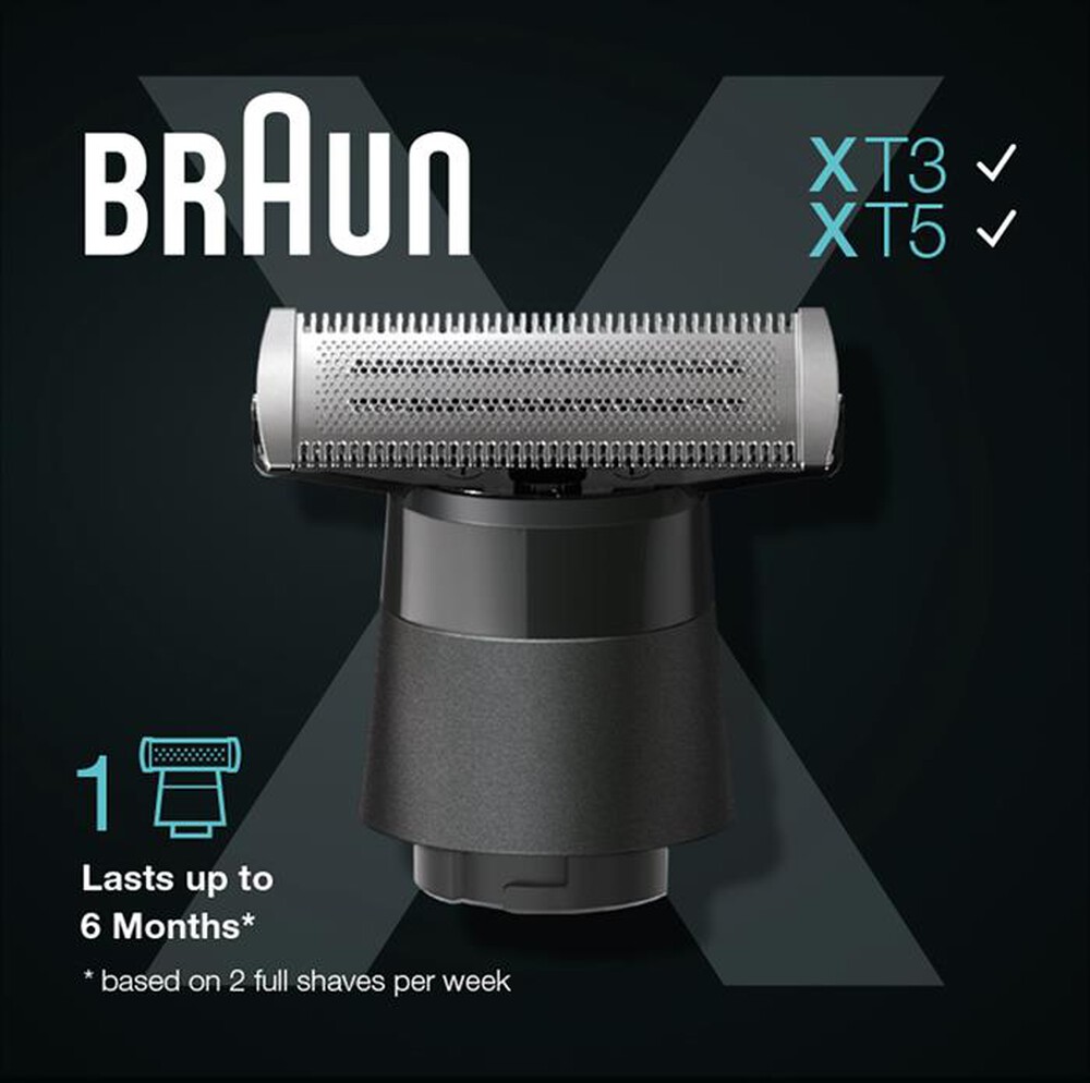 "BRAUN - SERIES X LAMA DI RICAMBIO XT10 - NERO"