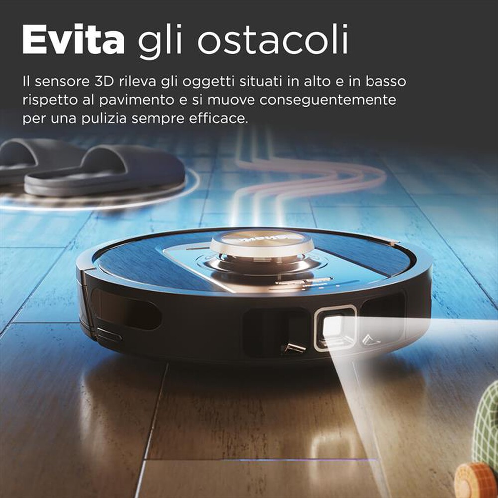"SHARK - ROBOT POWERDETECT CON AUTOSVUOTAMENTO RV2820VEEU-Nero/ Champagne"