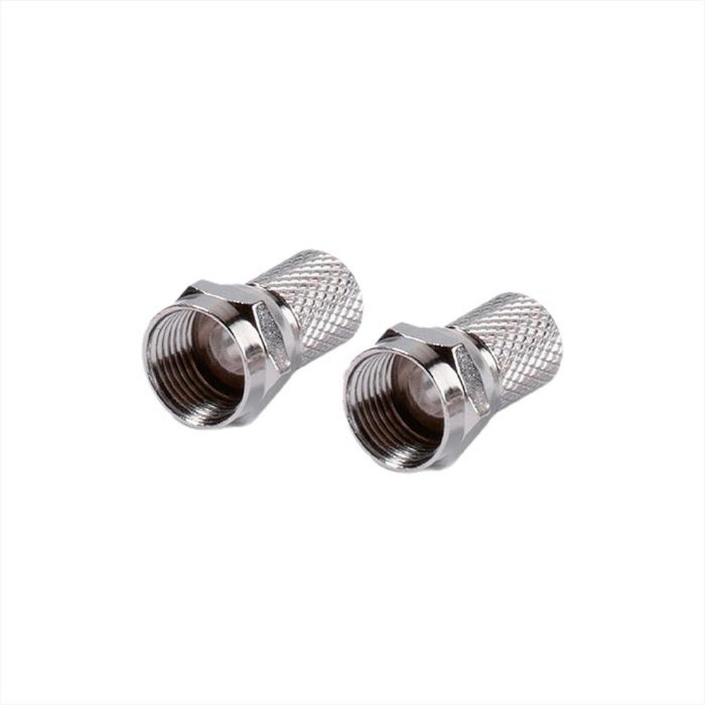 Immagine del prodotto SBS - Connettori F da 7,0 mm (2 pezzi) x cavi coassiali-Argento
