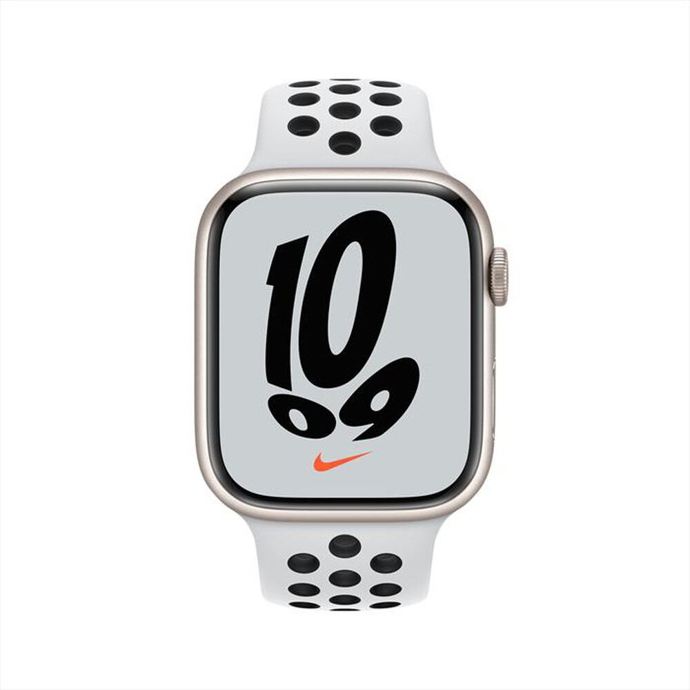 Immagine del prodotto APPLE - Watch NIKE Series 7 GPS 45mm Alluminio-Sport Platino Puro/Nero