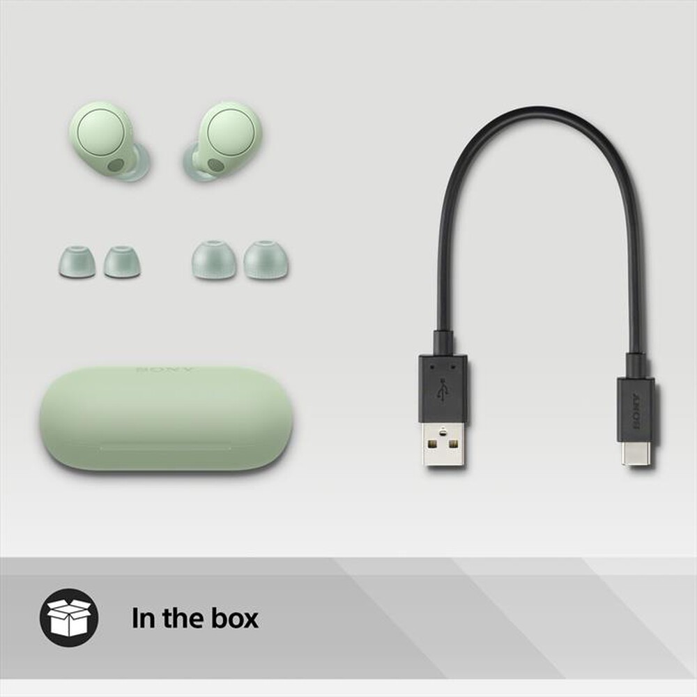 "SONY - Auricolari bluetooth WFC700NG.CE7-Verde"