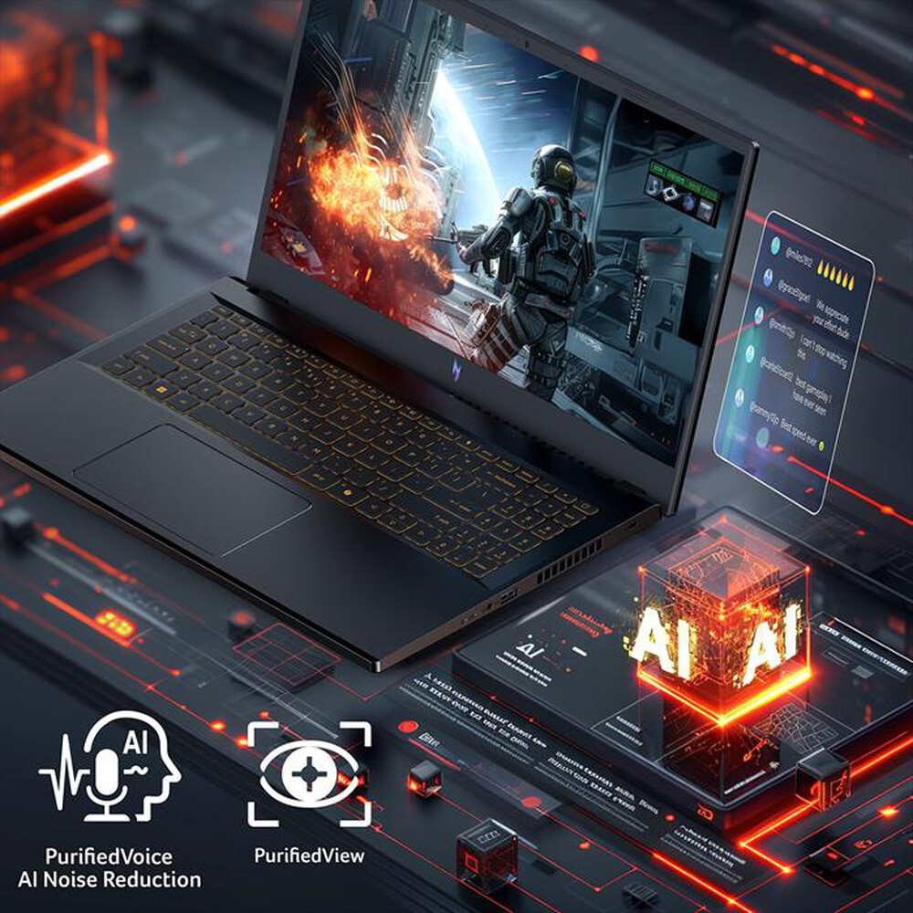 Immagine del prodotto ACER - Notebook gaming NITRO V 15 ANV15-52-93DT 15.6"-Nero