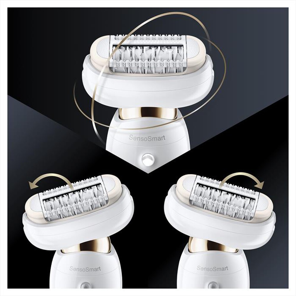 "BRAUN - SILK-ÉPIL 9 FLEX 9-300 BEAUTY SET EPILATORE-BIANCO/ORO"