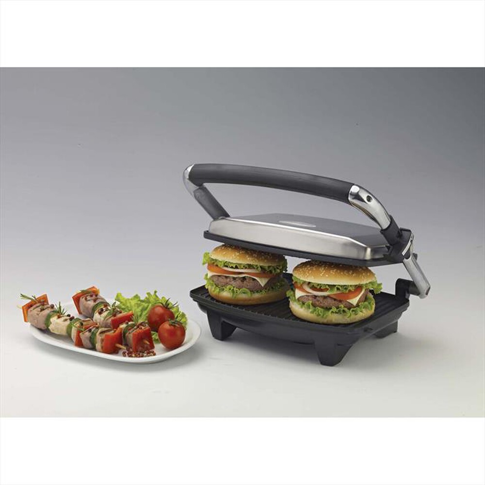 "ARIETE - 1911 Toast & Grill Slim Piastra Elettrica-Argento"