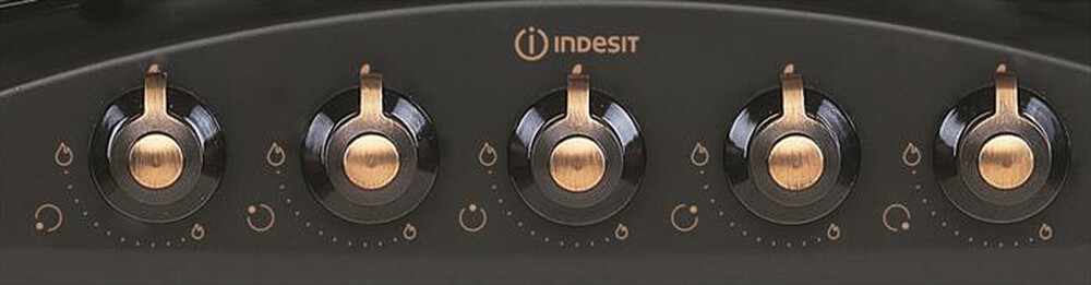"INDESIT - Piano cottura a gas BB 752 /I (AN) 5 fuochi-Antracite"
