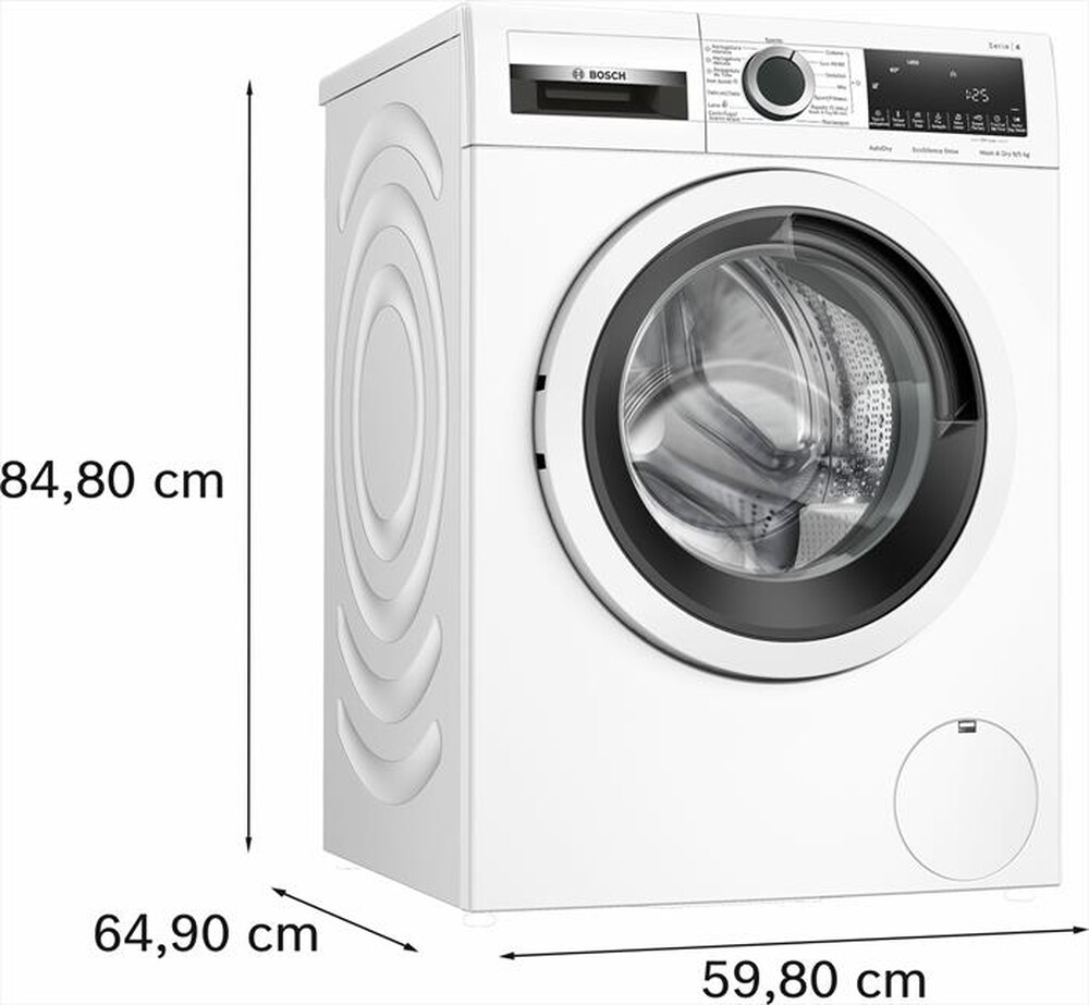 Immagine del prodotto BOSCH - Lavasciuga WNA144V0IT 9/5 Kg Classe B-Bianco