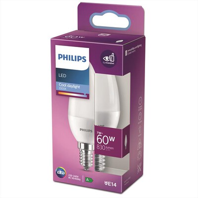 PHILIPS - LED CANDELA 60W E14 6500K NON DIM-White