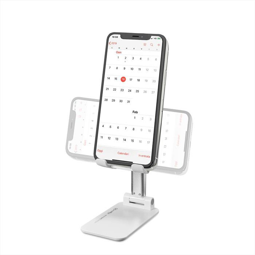 "CELLY - SWMAGICDESKWH - SW SMARTPHONE/TABLET HOLDER WH-Bianco/Plastica"