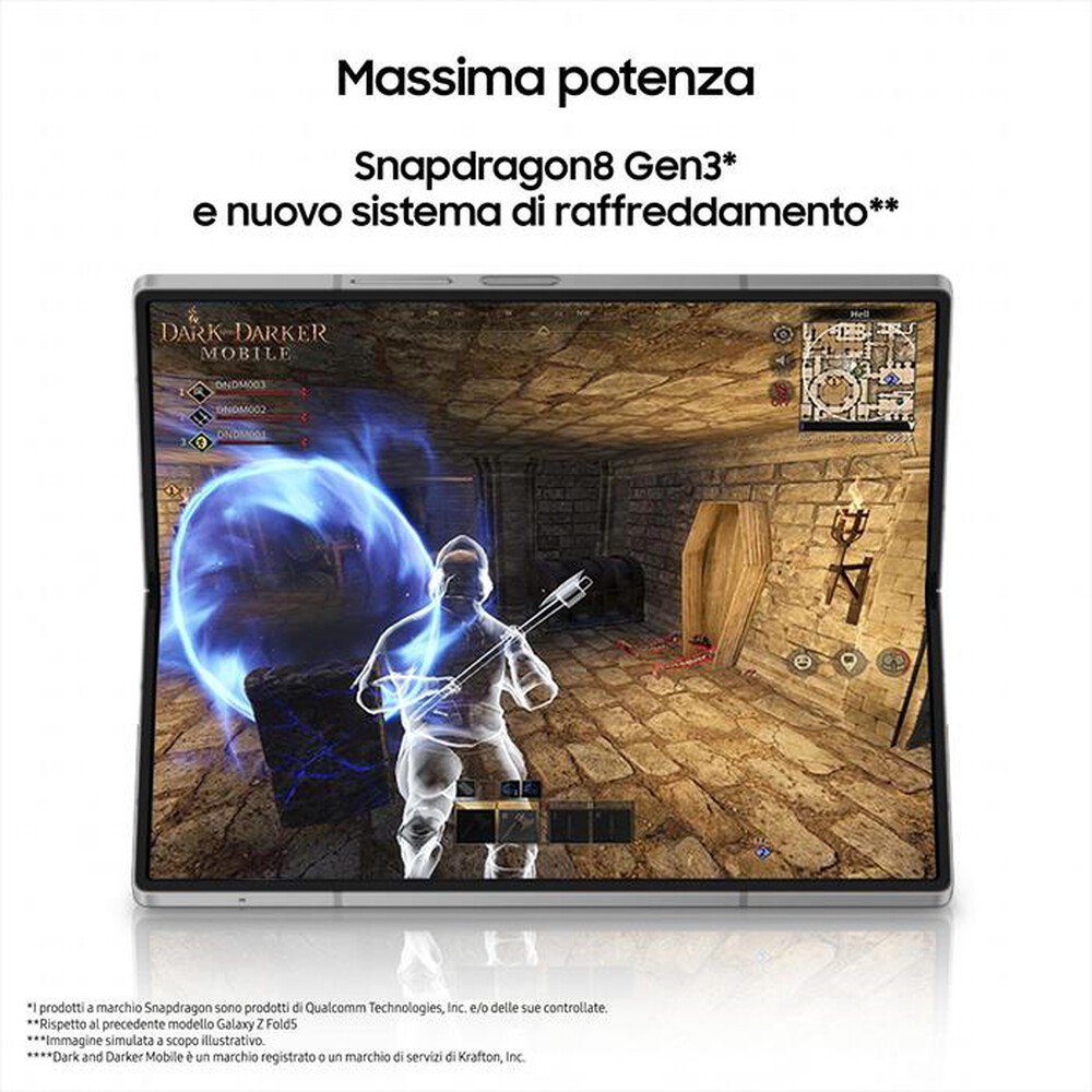 Immagine del prodotto SAMSUNG - Galaxy Z Fold6 12GB + 1TB-Silver Shadow