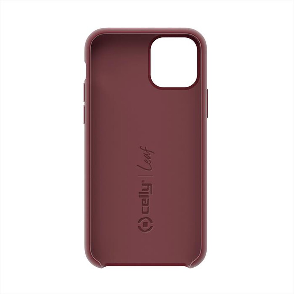"CELLY - LEAF1001RD - LEAF IPHONE 11-Rosso/Silicone"