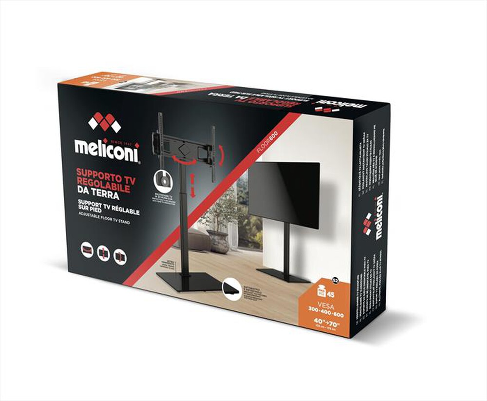 Immagine del prodotto MELICONI - Supporto TV da terra FLOOR600-Nero