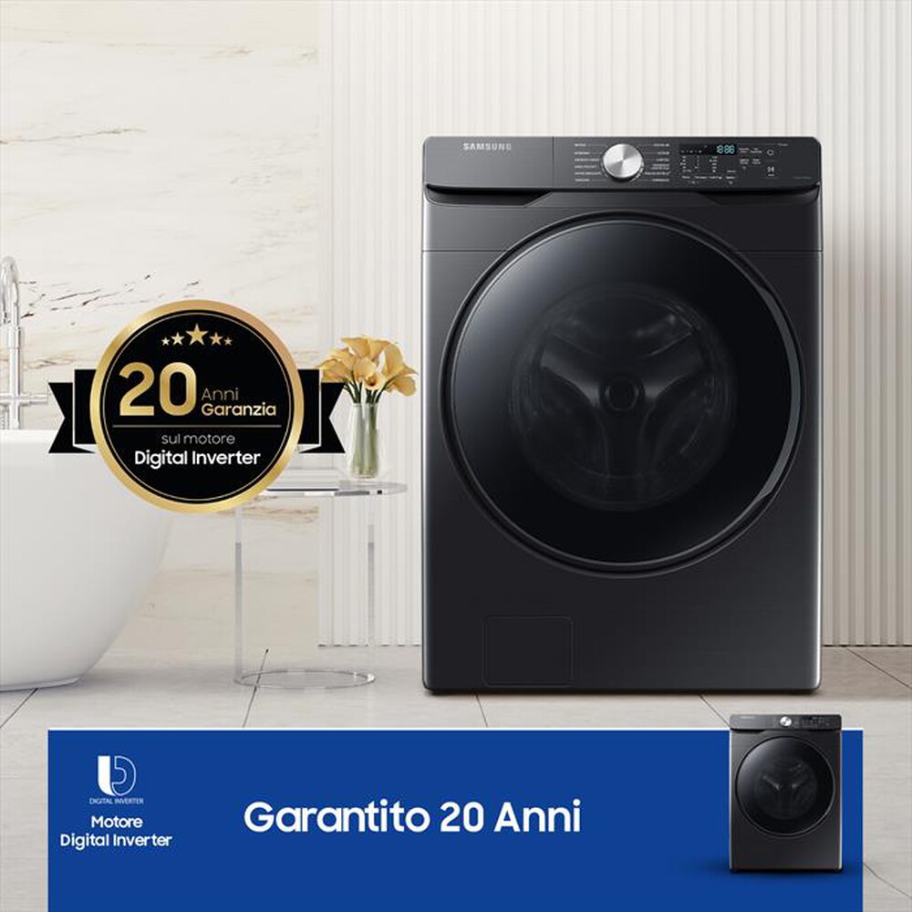 Immagine del prodotto SAMSUNG - Lavatrice WF18T8000GV/ET 18 Kg Classe C-Dark Inox