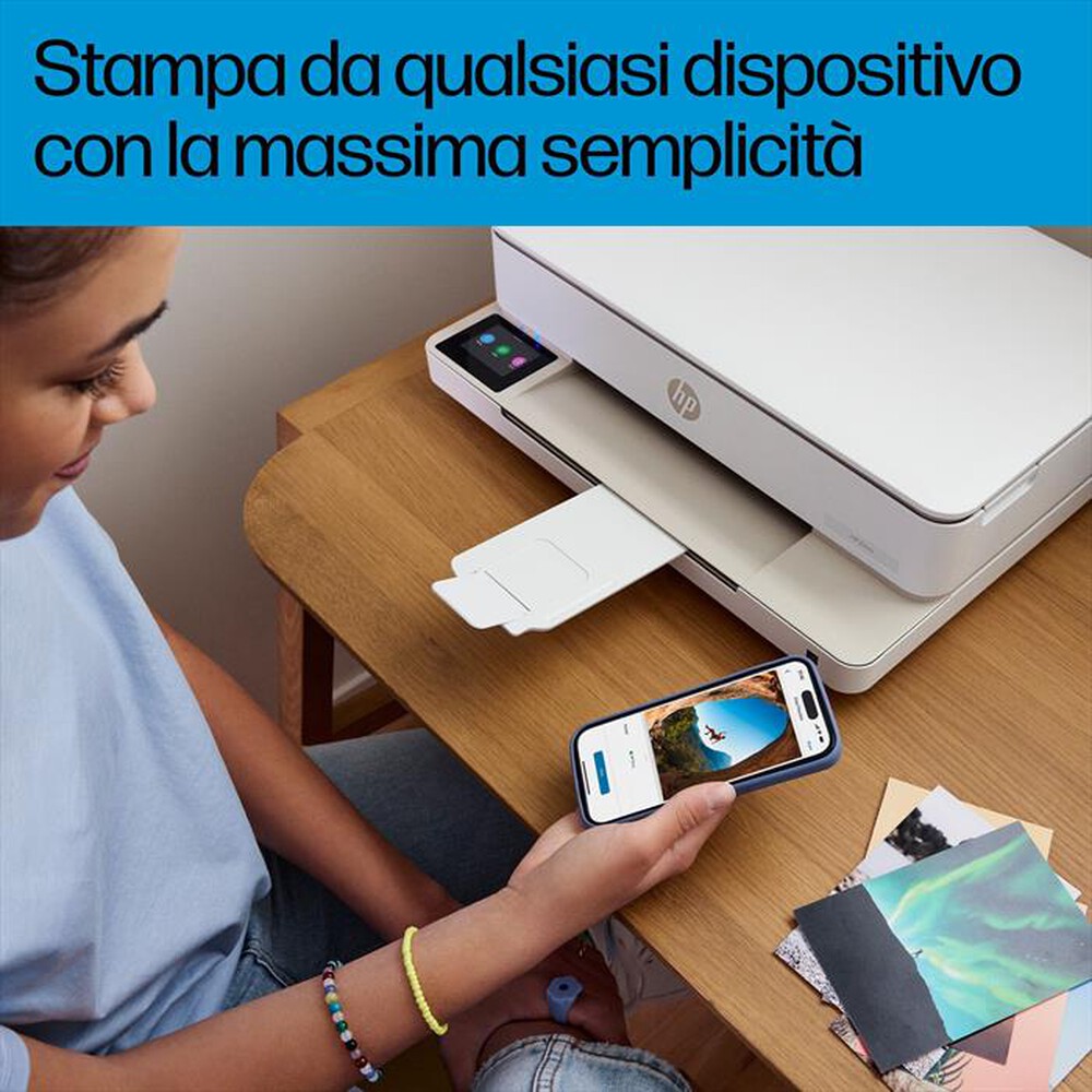 Immagine del prodotto HP - ENVY 6122E 3 MESI DI INSTANT INK CON HP+-Bianco