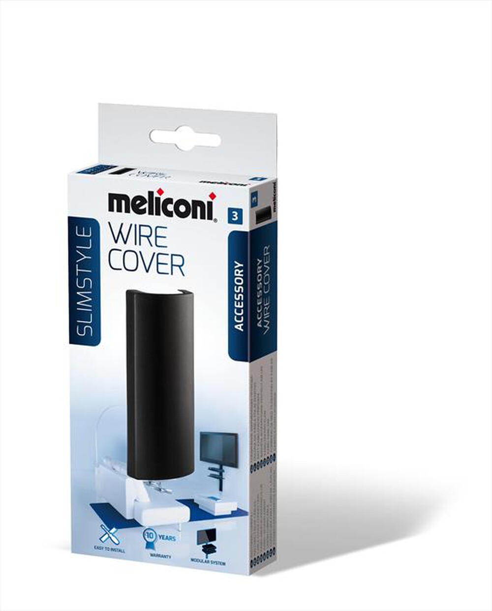 "MELICONI - Slimstyle Wire Cover-Nero"