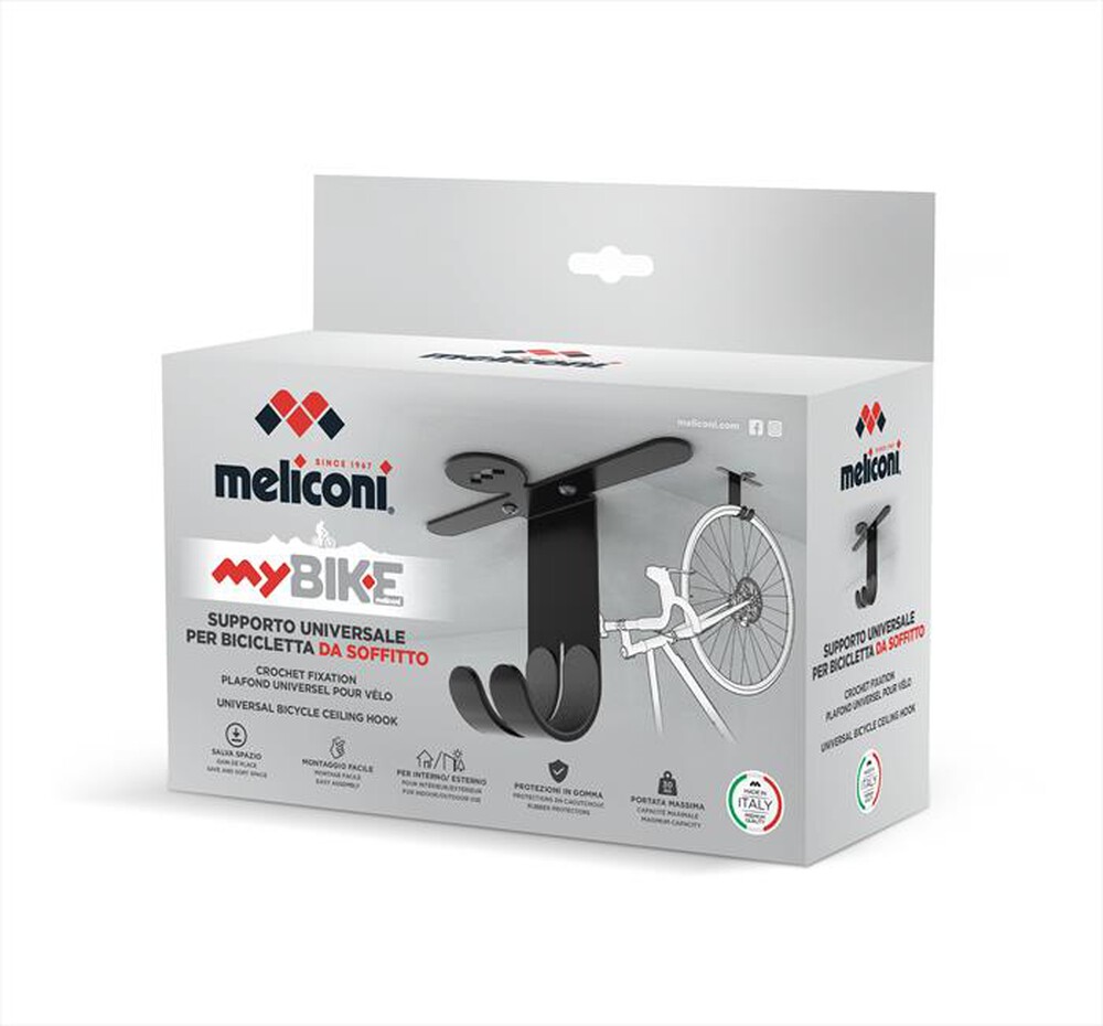 "MELICONI - OMINO GANCIO SOFFITTO BIC-Acciaio di colore nero con pro"
