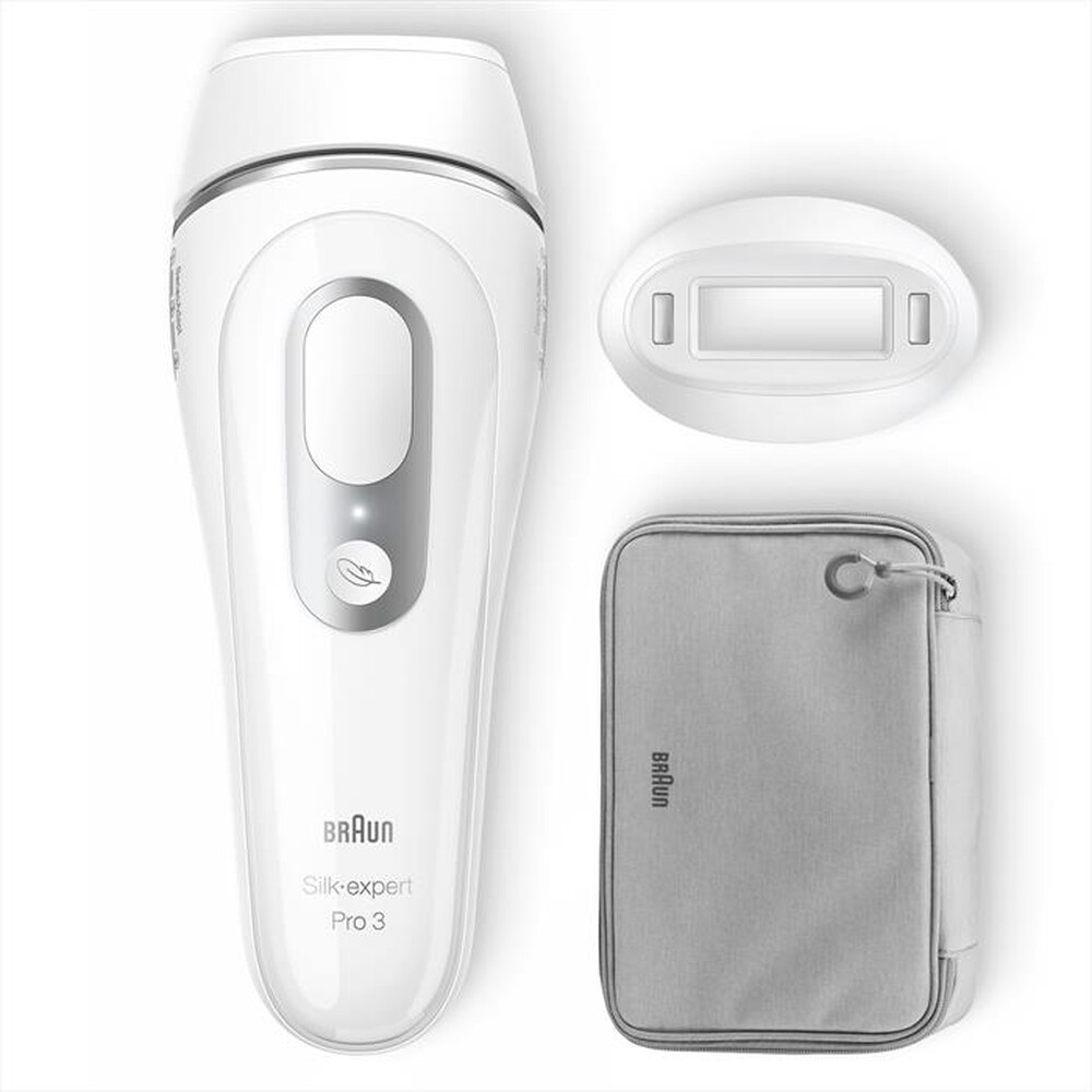 "BRAUN - Epilatore a luce pulsate SILK EXPERT PRO 3 PL3020-BIANCO/ARGENTO"