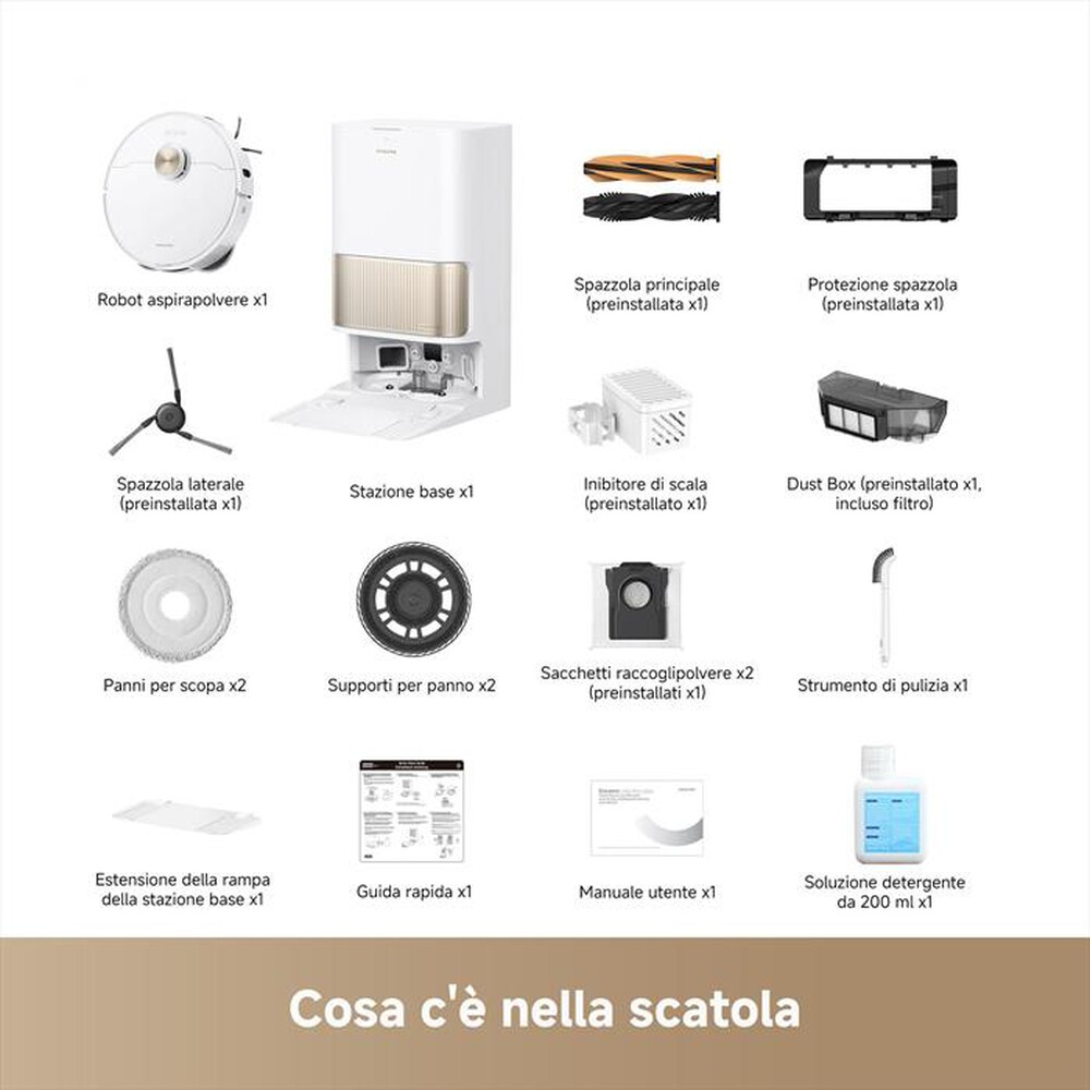 Immagine del prodotto DREAME - Aspirapolvere robot L40s VIM PRO ULTRA-Bianco / Oro