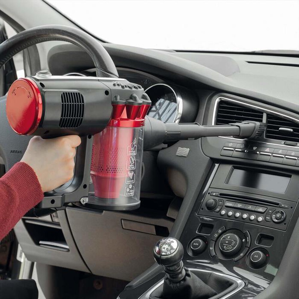 "ARIETE - 2759 Handy Force RBT Scopa elettrica con filo-Nero, Rosso"