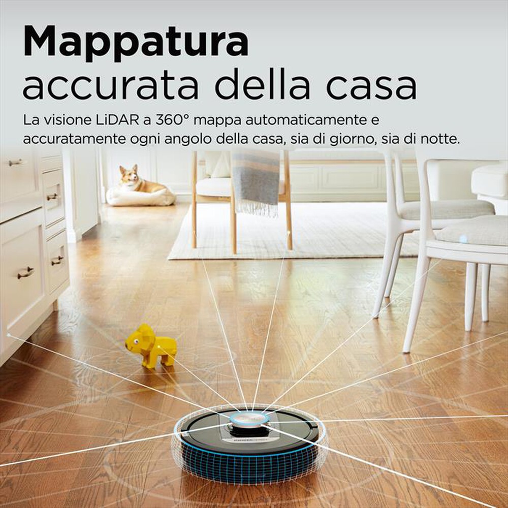 Immagine del prodotto SHARK - ROBOT POWERDETECT CON AUTOSVUOTAMENTO RV2820VEEU-Nero/ Champagne