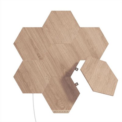 NANOLEAF - ELEMENT WOOD - 7 ESAGONI LUMINOSI-WOOD