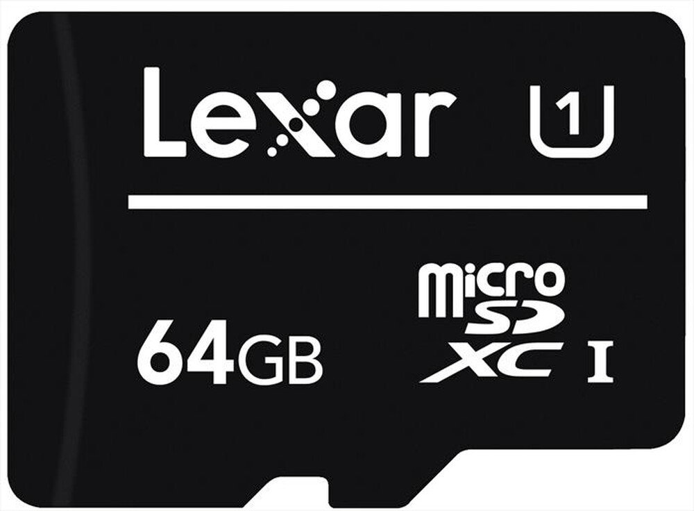 "LEXAR - 64GB MICROSDXC CL 10 NO ADAPTER-Black"