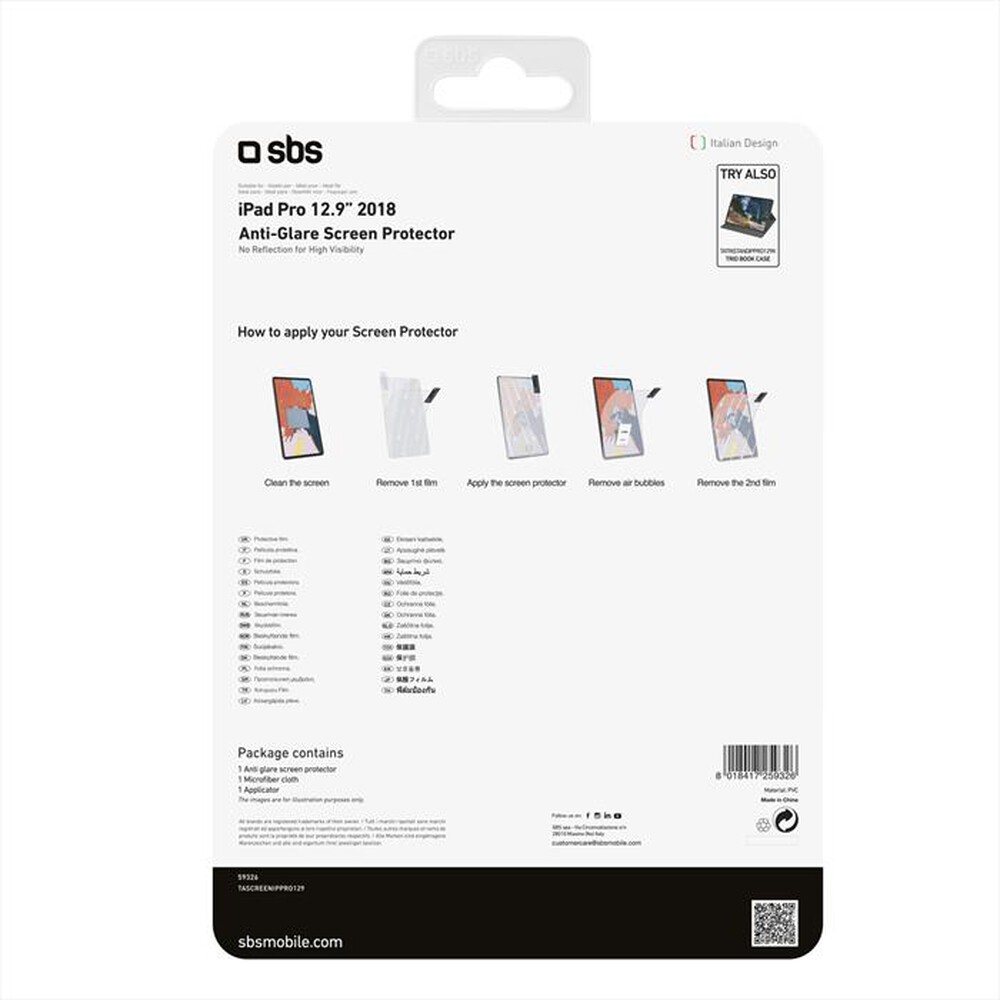 Immagine del prodotto SBS - TASCREENIPPRO129-Trasparente