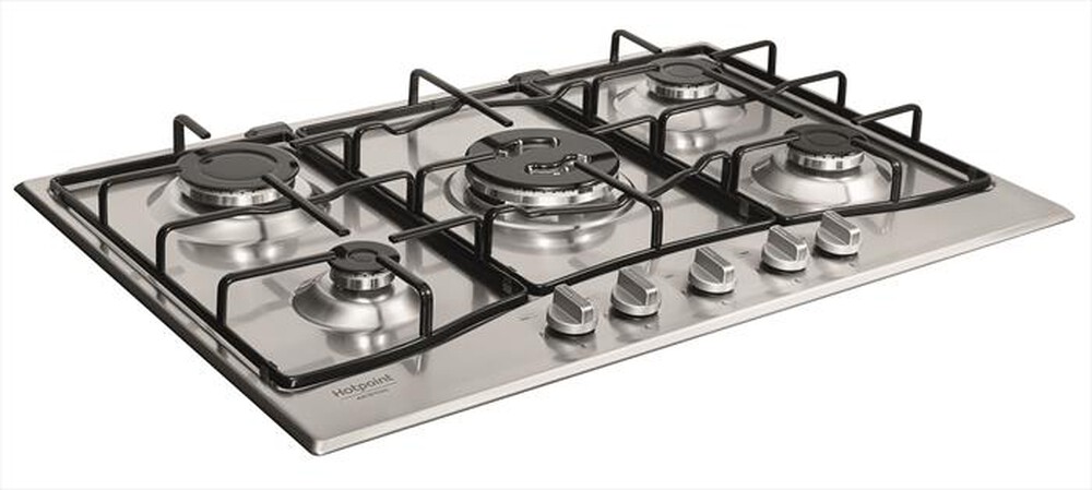 "HOTPOINT ARISTON - Piano cottura a gas PCN 752 T/IX/HAR 75cm-Inox"