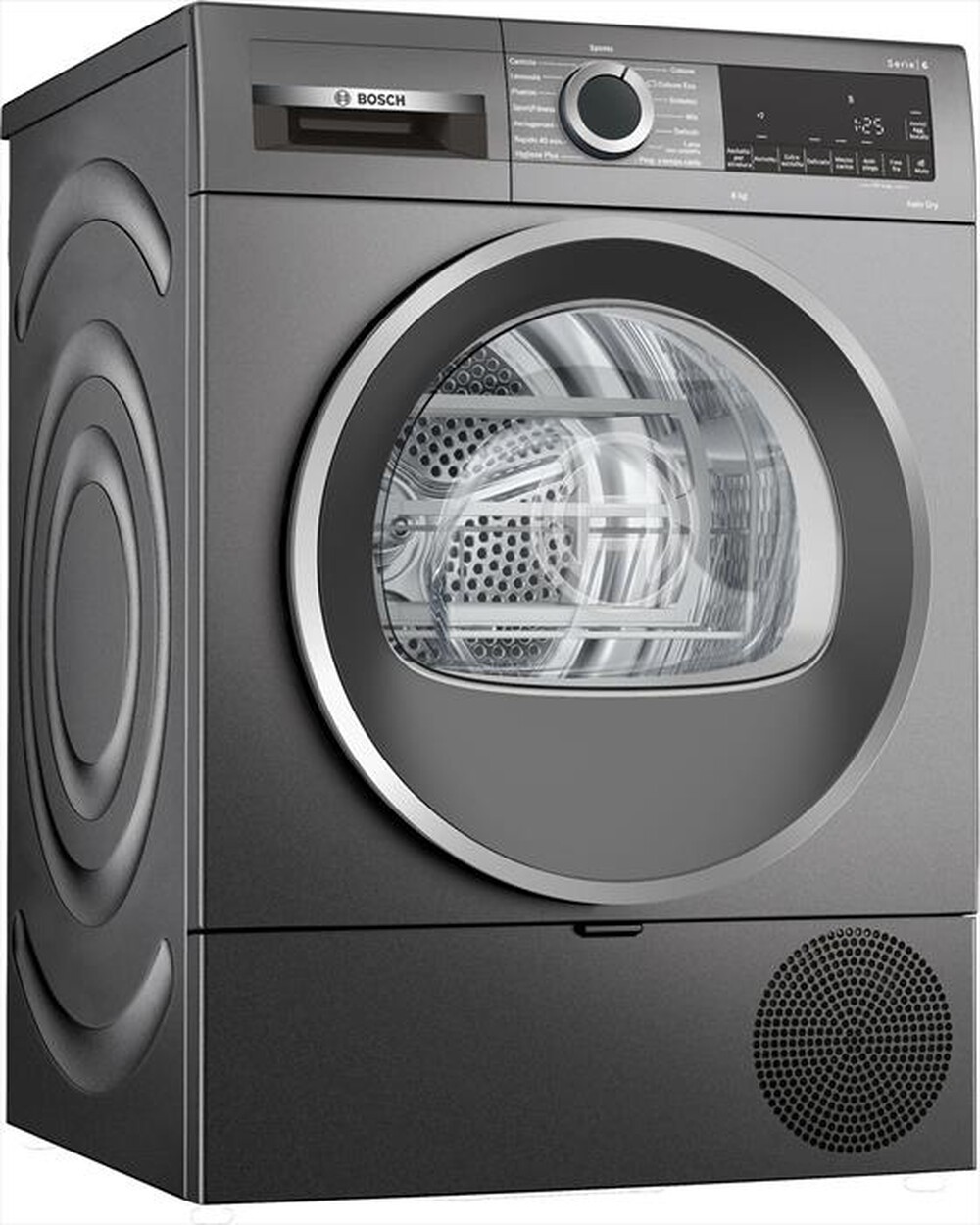 "BOSCH - Asciugatrice WQG233DRIT 8 Kg Classe A+++-GRIGIA ANTRACITE"