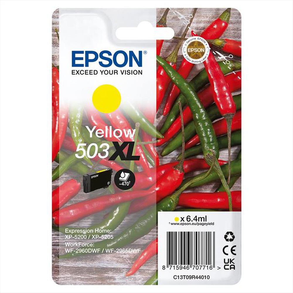 Immagine del prodotto EPSON - INK SERIE PEPERONCINI GIALLO 503 STD-Giallo